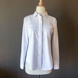Per Se • White Button-Down Shirt with Coattails